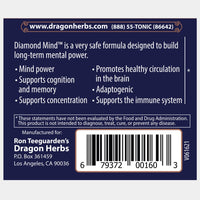 Thumbnail for Dragon Herbs Diamond Mind 100 Capsules (500mg)