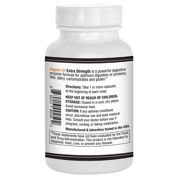 AST Enzymes - Digest-GI Extra Strength - Digestive Enzyme Formula (60 Capsules)