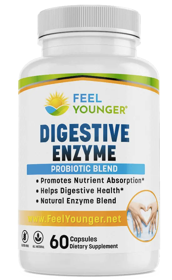 Feel Younger - Digestive Enzyme Probiotic Blend 60caps