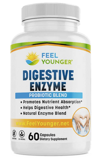 Thumbnail for Feel Younger - Digestive Enzyme Probiotic Blend 60caps