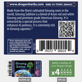 Thumbnail for Dragon Herbs - Ginseng Sublime Drops (240ml/8floz Refill)