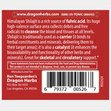 Thumbnail for Dragon Herbs - High Mountain Shilajit (60caps/450mg)