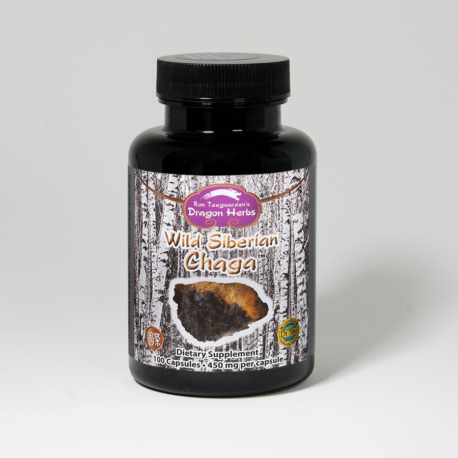Dragon Herbs Wild Siberian Chaga 100caps (500mg)