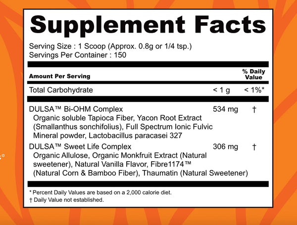 Dulsa Life - Dulsa (Botanical Complex) Sweetener 150 servings (120g)