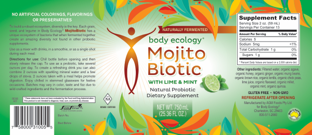 Body Ecology - MojitoBiotic (750ml)