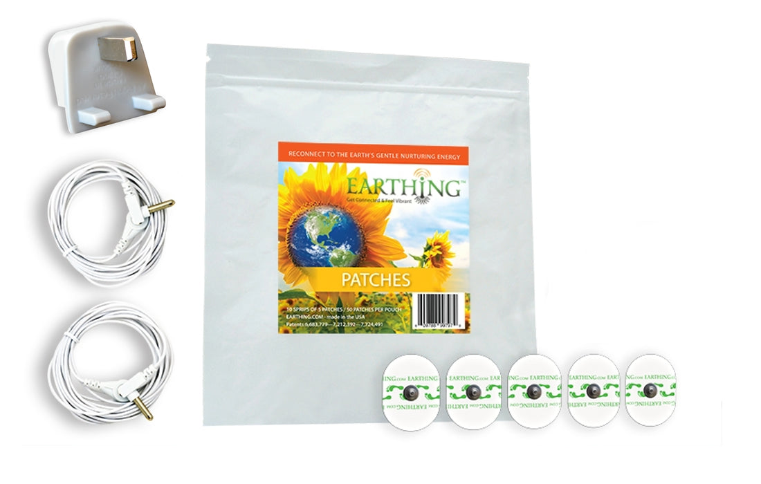 Earthing PATCH KIT (50 PATCHES) UK connection plug BUT NO WIRES