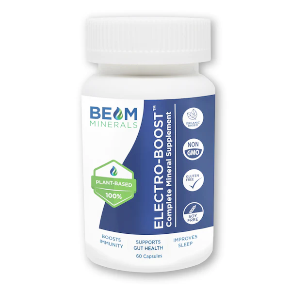 BEAM Minerals - Electro-BOOST 60 capsules Plant-based Electrolytes & M ...