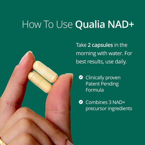 Qualia NAD+ (56caps) | Enhances Cellular Energy & Combat The Aging Process