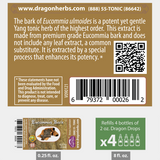 Thumbnail for Dragon Herbs - Eucommia Barks Drops (2fl.oz/60ml)