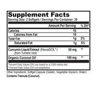 Thumbnail for Curcumin with Organic Coconut Oil - 60 ct. (Natural Stacks)