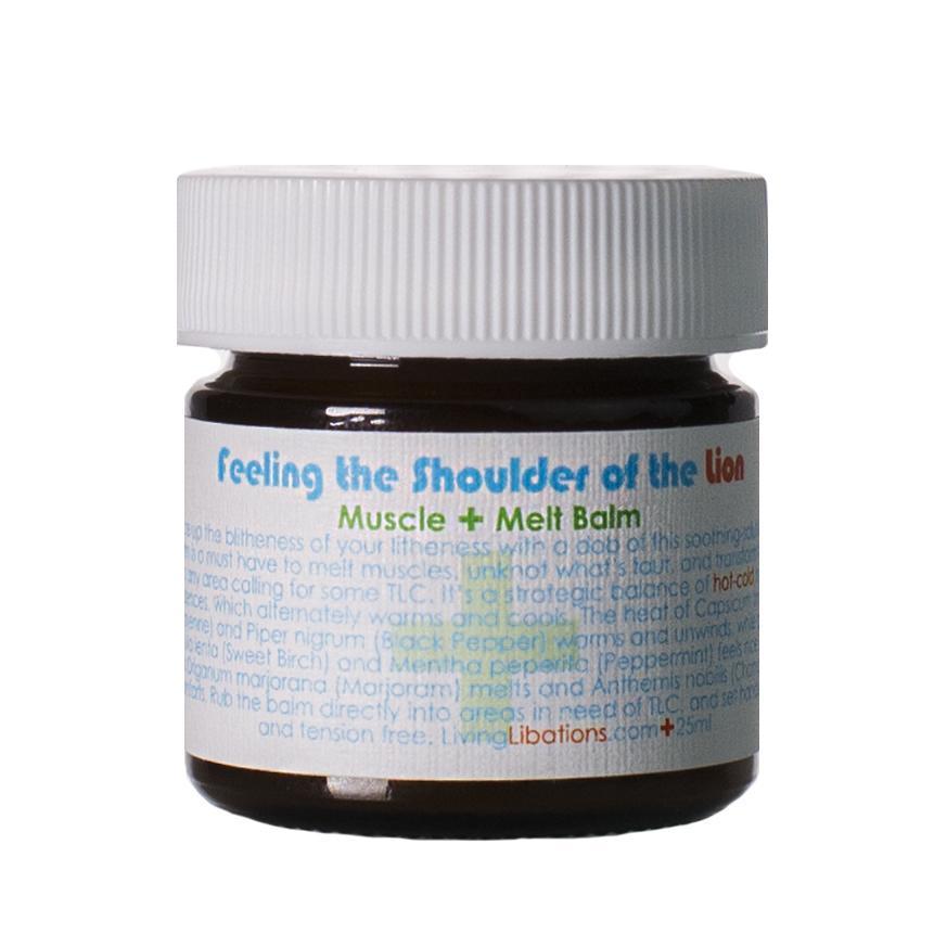 Living Libations Feeling the Shoulder of the Lion Balm ~ Muscle Melt 25ml