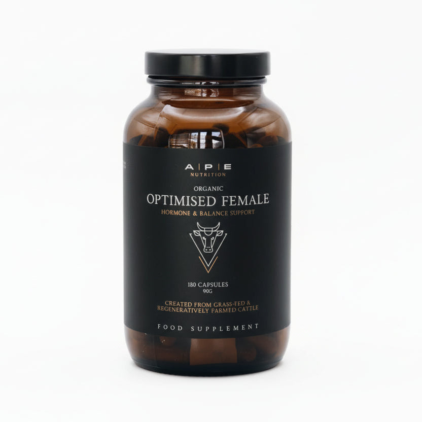 APE Nutrition - Organic Grass-Fed Optimised Female | Nose-to-Tail Nutrition (180caps/500mg)