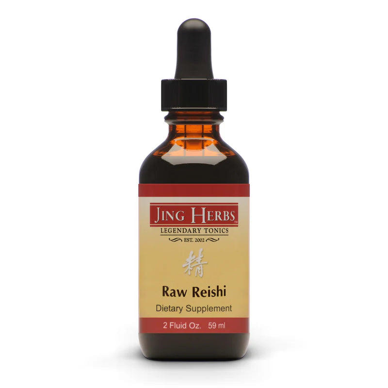 Jing Herbs - Raw Reishi Mushroom Tincture (2fl.oz/59ml)
