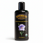 Andreas Seed Oils - Organic Premium Flax Seed Oil | Cold Pressed Omega-3 Oil (207ml)