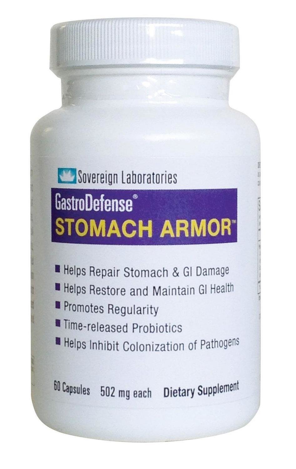 Sovereign Labs Gastro Defense™ StomachArmour 502mg 60 caps