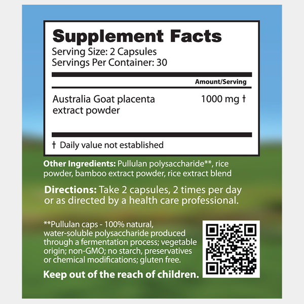 Dragon Herbs - Goat Placenta (60caps/500mg)