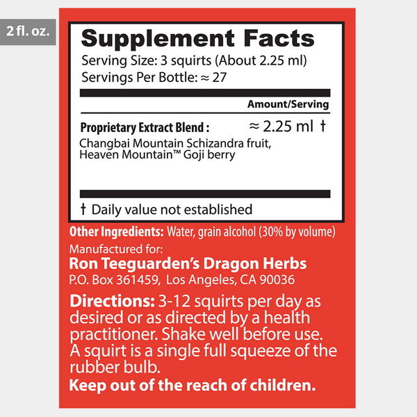 Dragon Herbs - Goji & Schizandra Drops (240ml/8fl.oz)