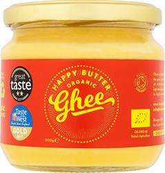 Happy Butter - Cultured Organic Ghee 300g Jar