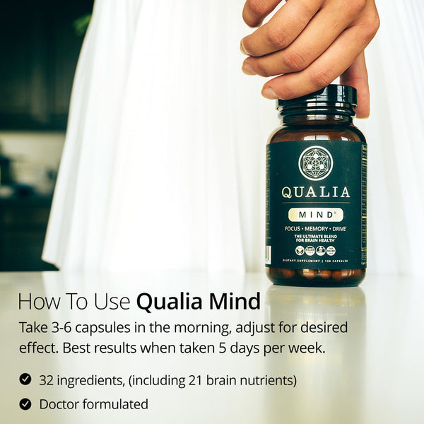 Qualia Mind 2.0 (120caps) | Brain Health, Focus, Memory, Drive