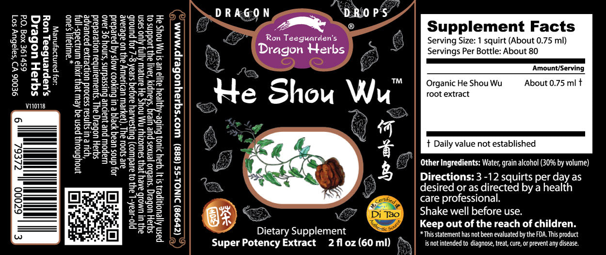 Dragon Herbs He Shou Wu Drops 2 fl. oz. (60 ml)