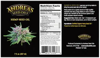 Thumbnail for Andreas Seed Oils - Organic Hemp Seed Oil 207ml (7floz)