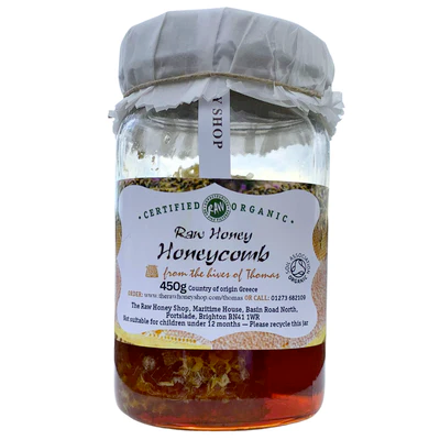 Thomas - Raw Organic Greek Red Fir - with a Honeycomb Chunk/Active 23 450g