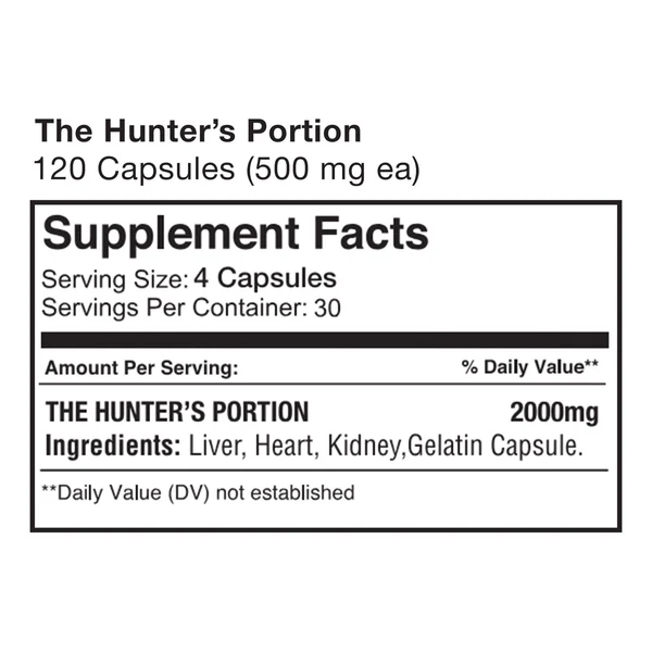 Surthrival The Hunters Portion 120caps (500mg)
