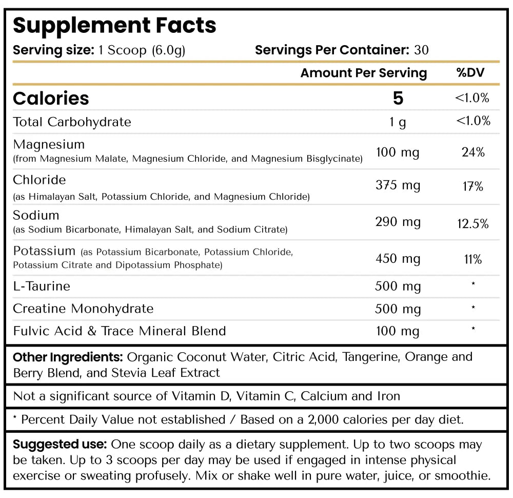 The Energy Blueprint - Human Optimization - Cellular Hydration (180g)