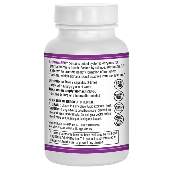 AST Enzymes - Immuno SEB - Systemic Enzyme Formula (60 Capsules)