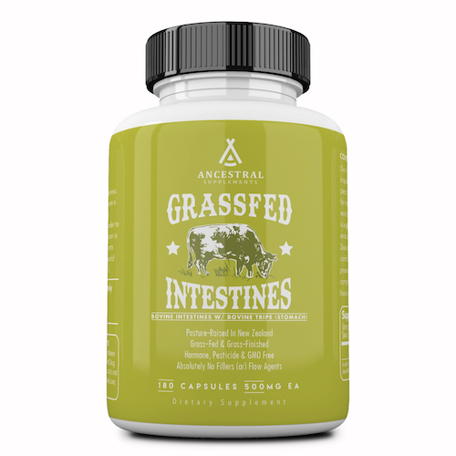 Ancestral Supplements - Grass Fed Intestines w/ Tripe (Stomach) 180caps 500mg