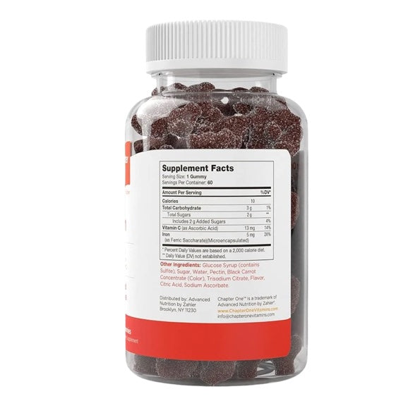 Zahler Chapter One - Iron 60 Gummies