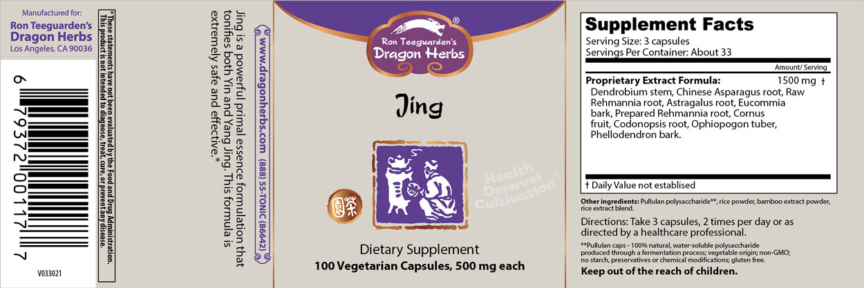 Dragon Herbs Jing 100caps 500mg