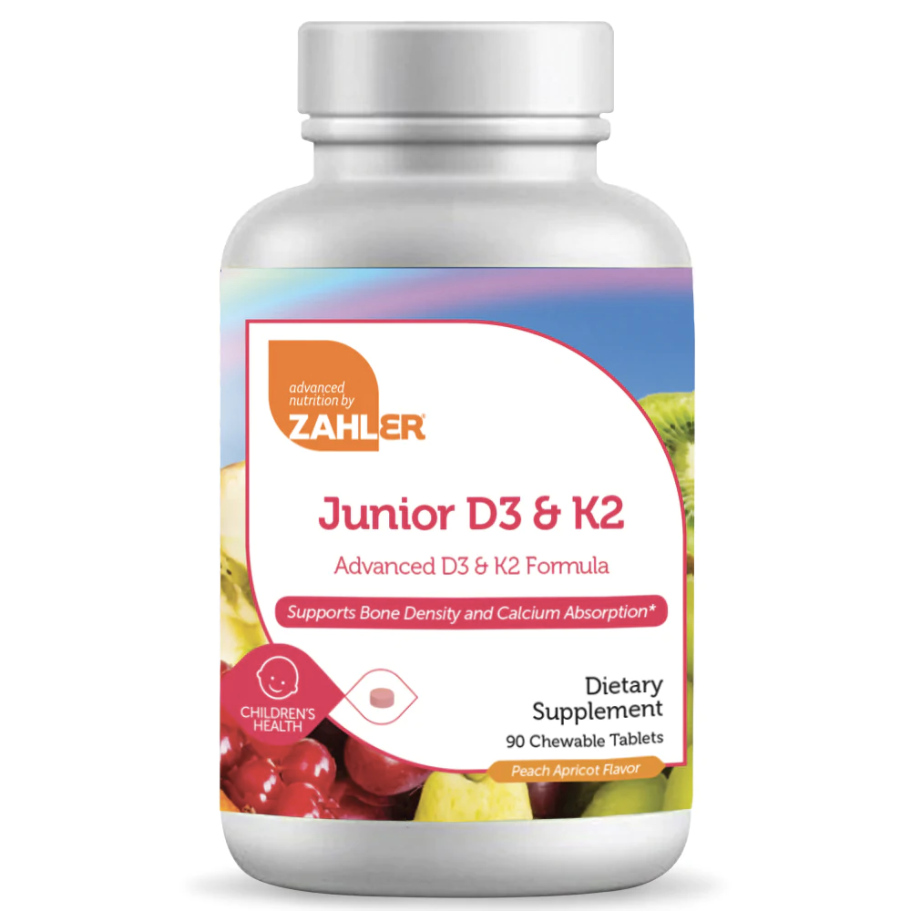 Zahler - Junior K2 + D3 90 Chewable Tablets