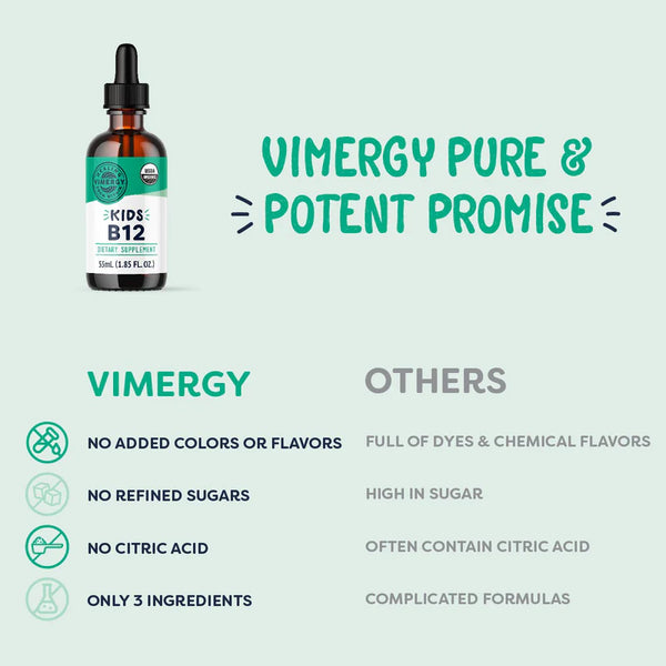 Vimergy - Kids Liquid B12 (55ml) Organic