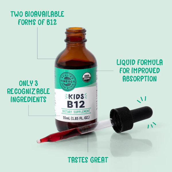 Vimergy - Kids Liquid B12 (55ml) Organic