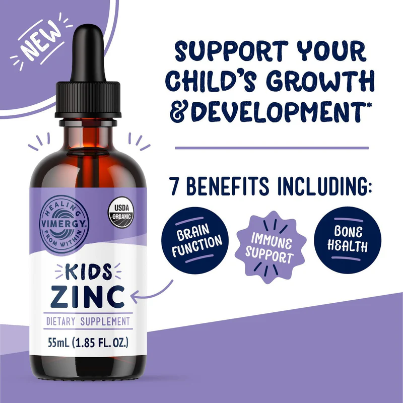 Vimergy - Kids Liquid Zinc (55ml) - Organic