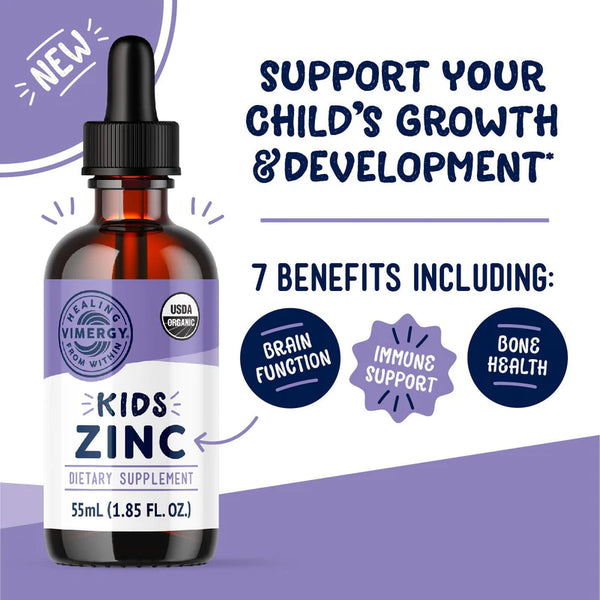 Vimergy - Kids Liquid Zinc (55ml) Organic