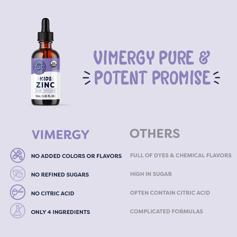 Vimergy - Kids Liquid Zinc (55ml) - Organic