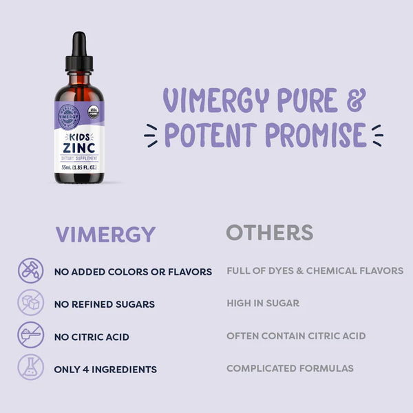 Vimergy - Kids Liquid Zinc (55ml) Organic