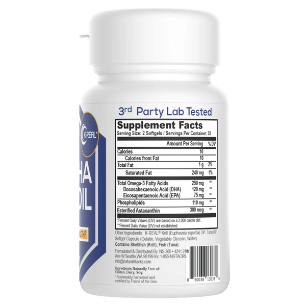 Max DHA Krill Oil - 60 ct. (Natural Stacks)