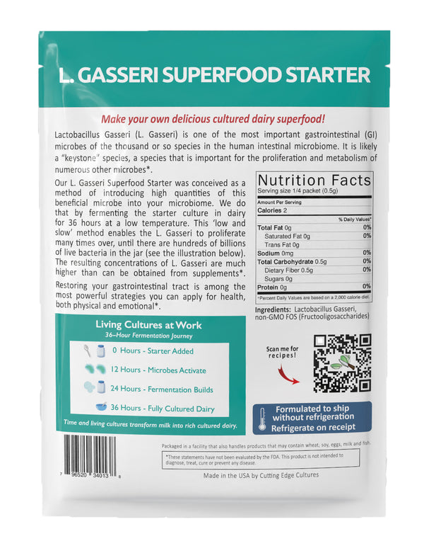 Cutting Edge Cultures | L. Gasseri Superfood Starter