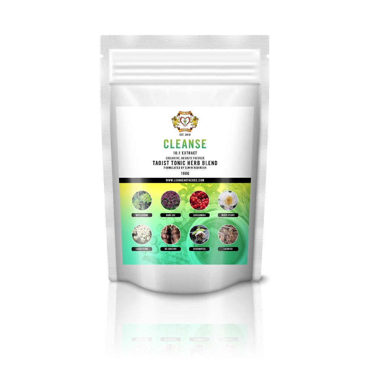 Cleanse Instant Herbal Tea Blend 100g (lion heart herbs)