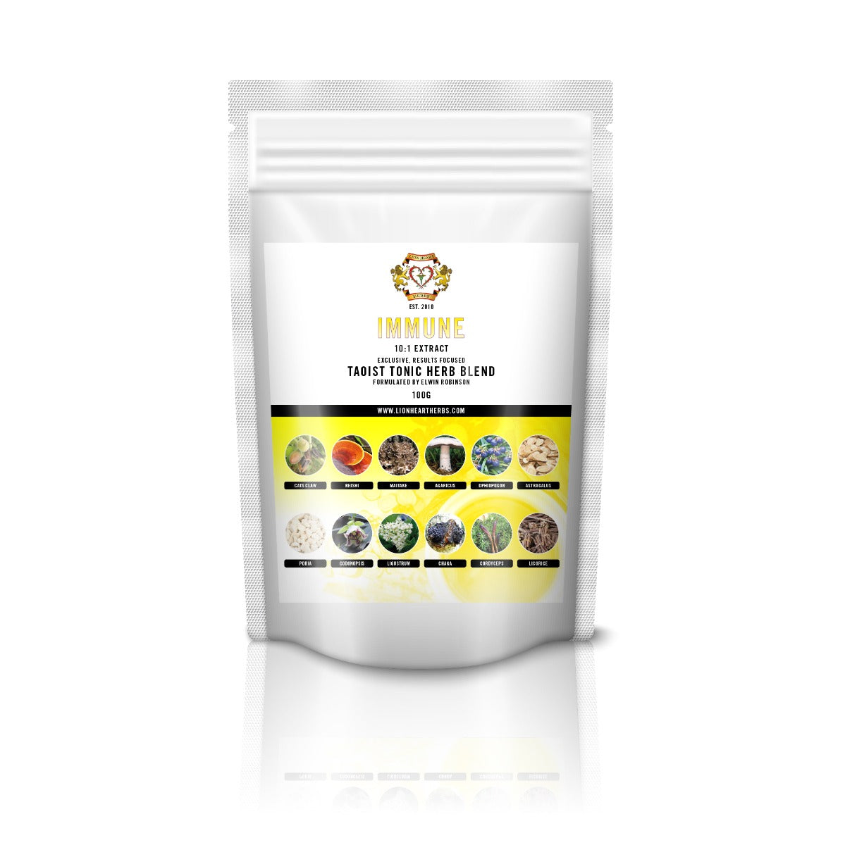 Immune Instant Herbal Tea Blend 100g (lion heart herbs)