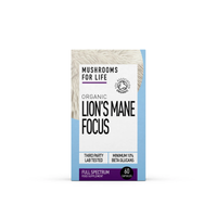 Thumbnail for Organic Lion’s Mane Focus 60 Caps 1000mg (Mushrooms 4 Life)