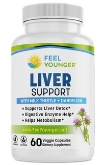 Thumbnail for Feel Younger - Liver Support (Milk Thistle + Dandelion) 60caps