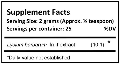 Jing Herbs - Lycium Extract Powder aka Goji Berry (50g)