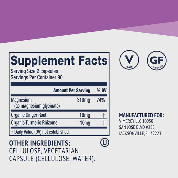 Vimergy Herbs - Magnesium Glycinate 180caps