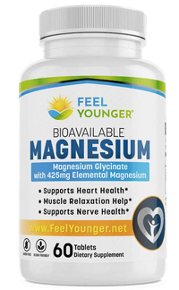 Thumbnail for Feel Younger - Magnesium Glycinate 425mg 60caps