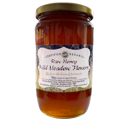 LAIMONAS - Raw Organic Wild Meadow Flowers Honey 1kg