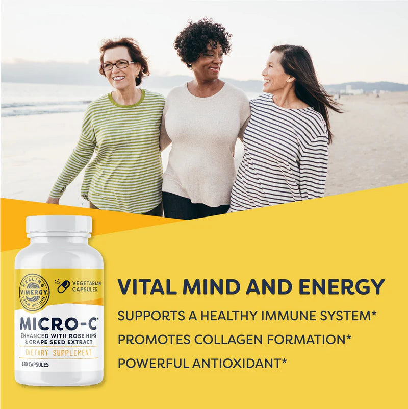Vimergy Herbs - Micro-C (Vitamin C enchanced with Rose-hips and Grape Seed Extract) 180caps